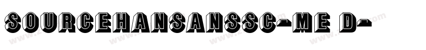 sourcehansansSc-me d字体转换